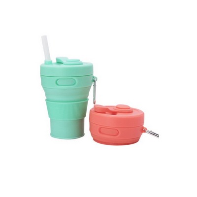 15 OZ Collapsible Reusable Silicone Coffee Mug