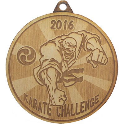 Wood Medals - 3" W x 3" H