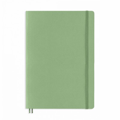 A5 Medium Softcover Notebook - Sage Green, Plain Pages