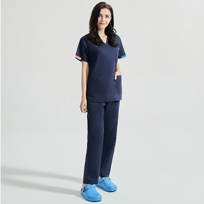 Nursing Uniforms Medical Workwear V-Neck Sets Tops+Pants