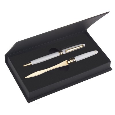 Premade Double Pen Set with Danish-I Pen and Letter Opener