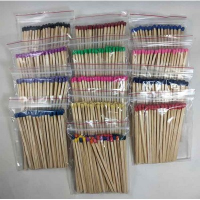 96mm (approx. 4 in.) Bulk Wooden Match Sticks - 40 ct. bags (approximate count)