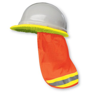 Mesh Sun Shade Orange Safety Hard Hat