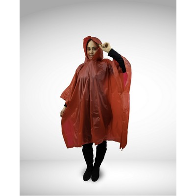 Vinyl Poncho - Red