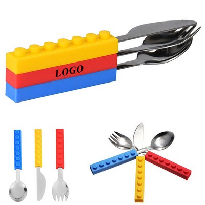 Building Block tableware 3 Piece Set