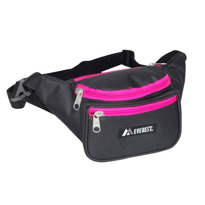 Everest Small Black/Hot Pink Signature Waist Pack