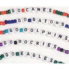 Seed Bead Letter Bracelets