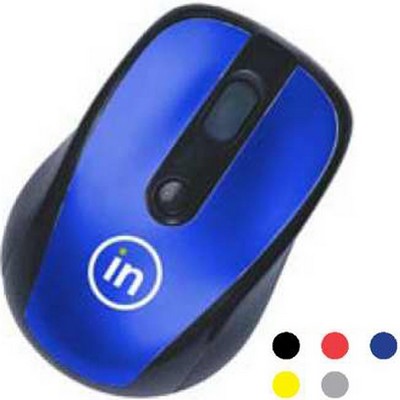 Optical Mouse w/ USB Receiver & Black Trim Wireless