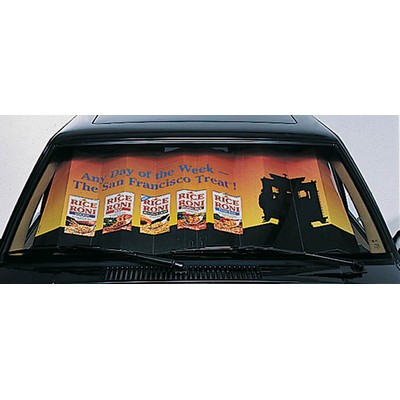 SlimLine Solid Board Screen Printed Car Sunshade