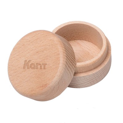 Round Wooden Storage Box