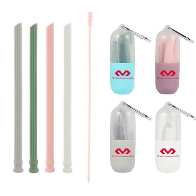 Silicone Straw Sealed Capsule Set