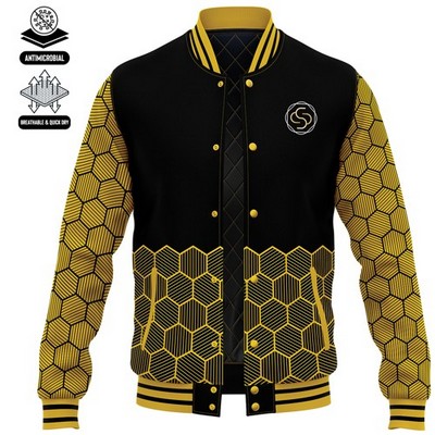 Unisex Sublimation Varsity Jacket With Sublimation Inner Lining