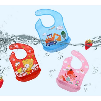 2 in 1 Convertible Bandana & Silicone Bibs with Food Catcher for Babies