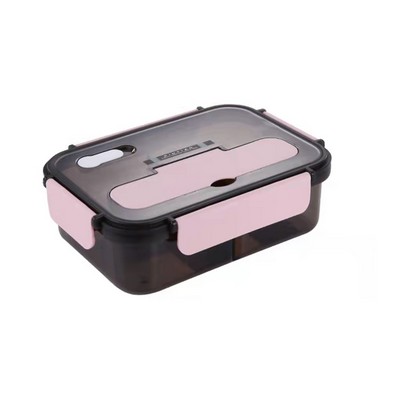 1100ml Plastic Bento Box with Utensils for Kids