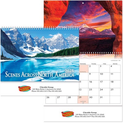 Scenes Across America Spiral Wall Cal Full Color