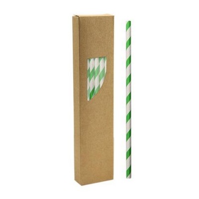 Paper Drinking Straws with Box