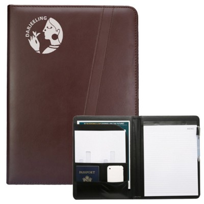 Executive Brown Leatherette Portfolios