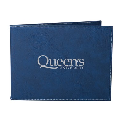 Leatherette Certificate Holder - 8½"x11" Blue