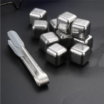 8 PCS Stainless Steel Metal Ice Cube