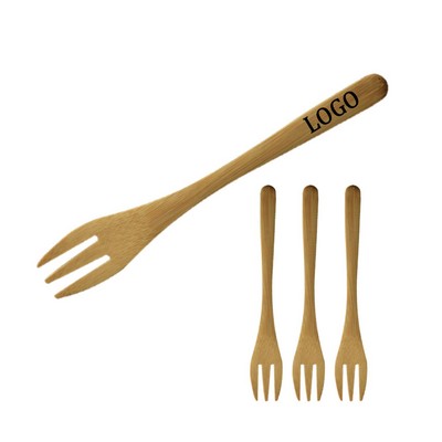 Small Bamboo Fruit Fork