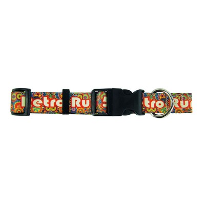 3/4" Dye Sublimated Full Color Adjustable Pet Collar