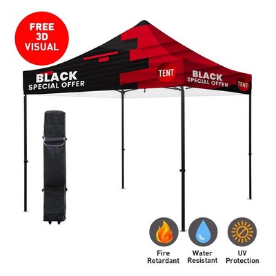 10' Premium Aluminum Black Crank-Up Tent Kit