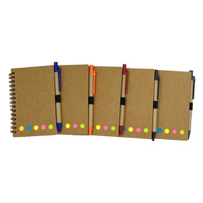 Eco-Friendly Pocket Complete Set Spiral Notebook