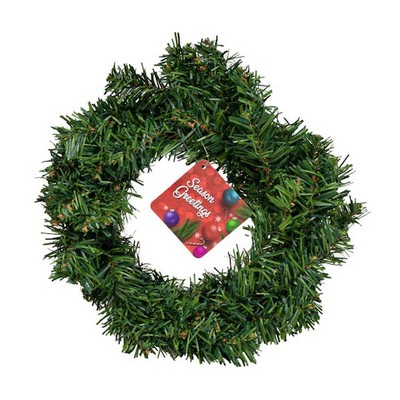 10 Christmas Wreaths - 50 Tips, Plastic (Case of 24)