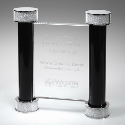 8 1/2" Crystal Award - Pillars of Success