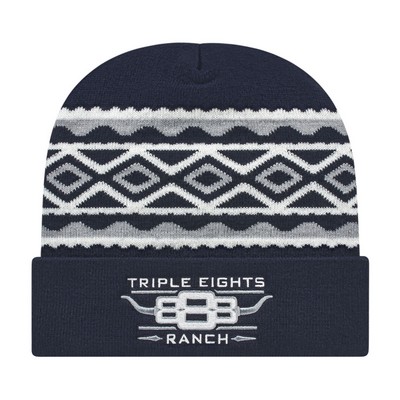 Cap America Diamond Knit Cuffed Beanie