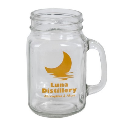 16 oz. Sunny Day Mason Jar (1 Color Imprint)