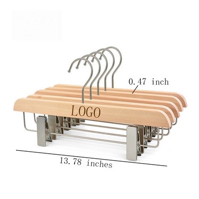 Home Natural Wooden Pants Hangers