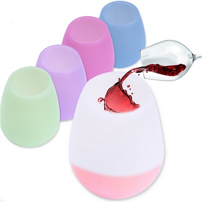 14 OZ Silicone Stemless Wine Glass