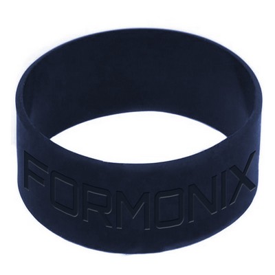 1" Debossed Silicone Wristband