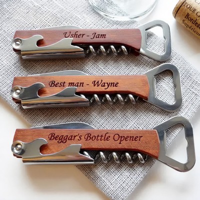 Wooden Bottle Opener