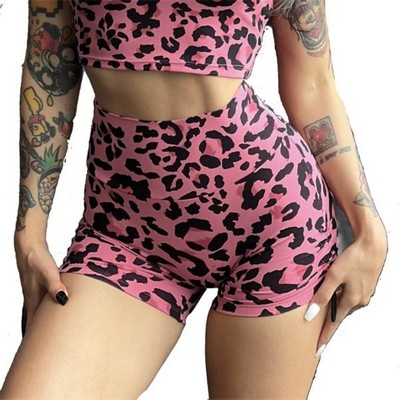 High Waist Leopard Print Short