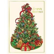 Festive Holiday Tree Greeting Card