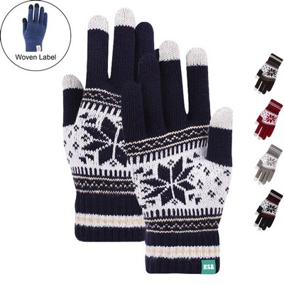 Adult Female Gloves W/ 3 Finger Touch