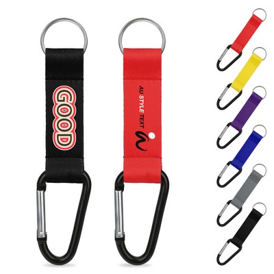 3/4" Pocket Lanyard W/Carabiner & KeyRing