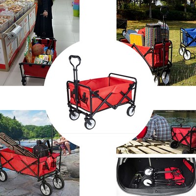 Portable Folding Outdoor Utility Wagon with Collapsible Design