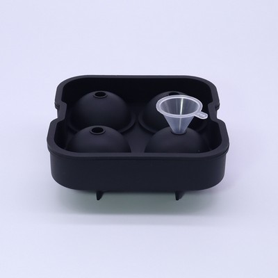 Silicone Ice Cube Sphere Mold With Funnel (4)