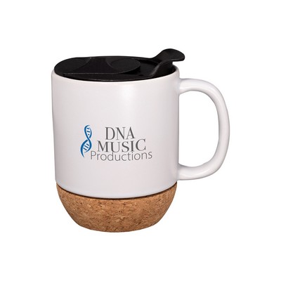 14 oz. Ceramic Mug with Cork Base