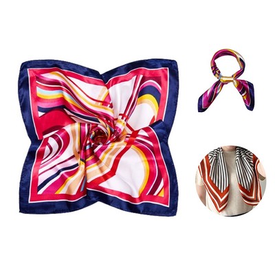 Soft Imitated Silk Square Scarf