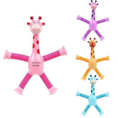 Telescopic Suction Cup Giraffe Toy