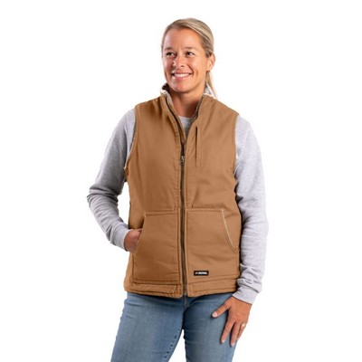 Berne Women's Sherpa-Lined Softstone Duck Vest