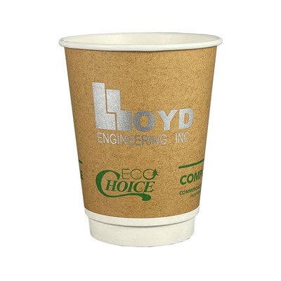 12 Oz. Kraft Brown Eco-Choice Insulated Cup