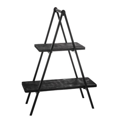 Godinger Ridgewood Black 2 Tiered Server