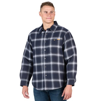 Berne Apparel Men's Heartland Sherpa-Lined Flannel Shirt Jacket