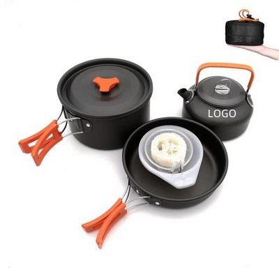 Camping Cookware Set Outdoor Cooking Kit With Pot