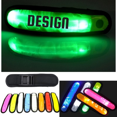 Led Light Up Reflective Slap Armband